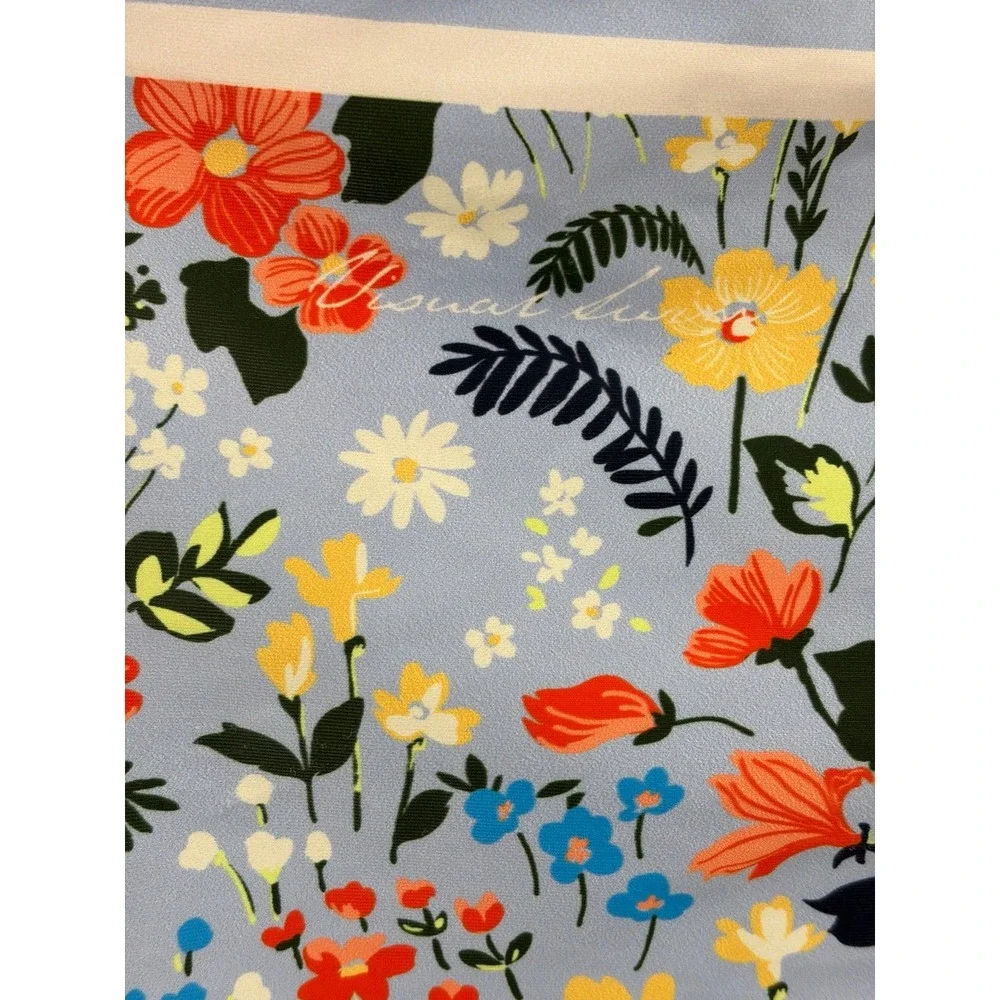 Visual Swim, One PC Swimsuit, Colorful Floral, Reversible, Women Size XL